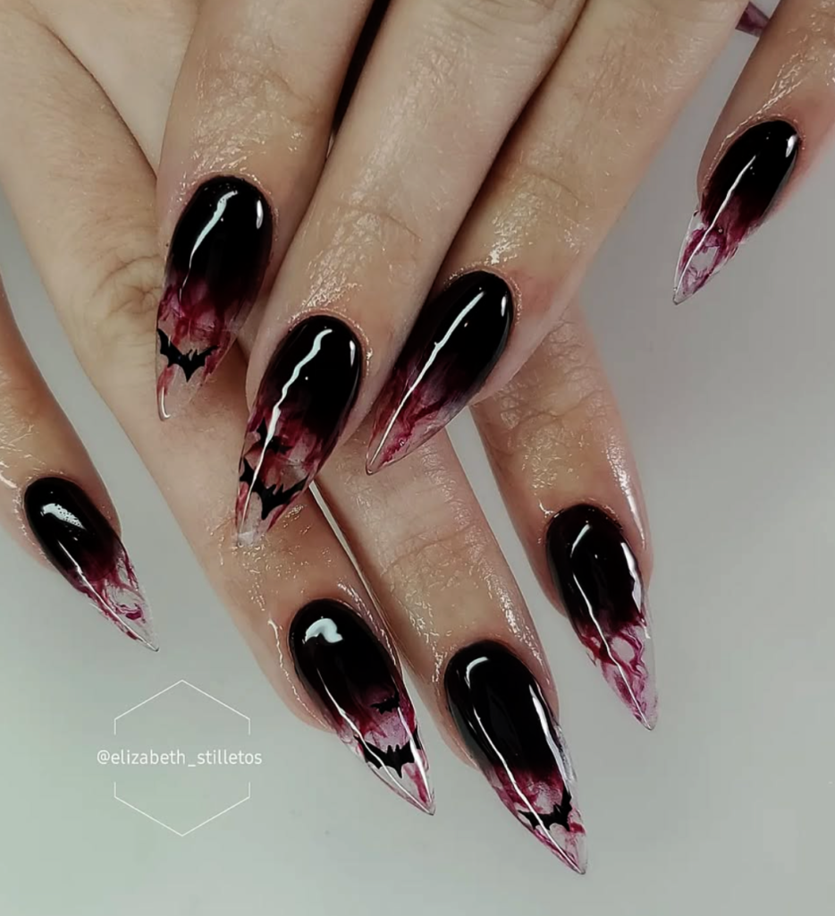 Blood Drip Nails